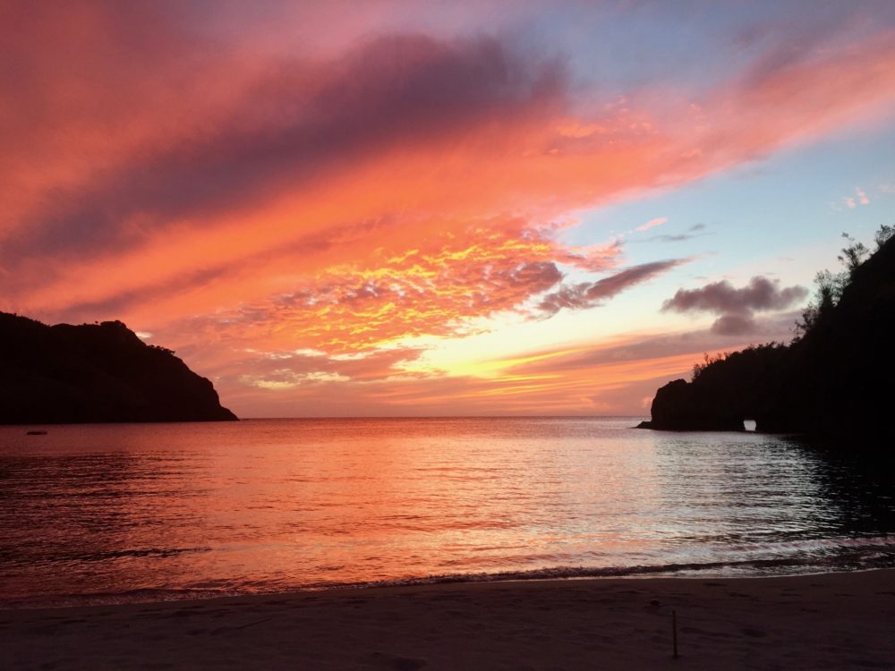 小港の夕日